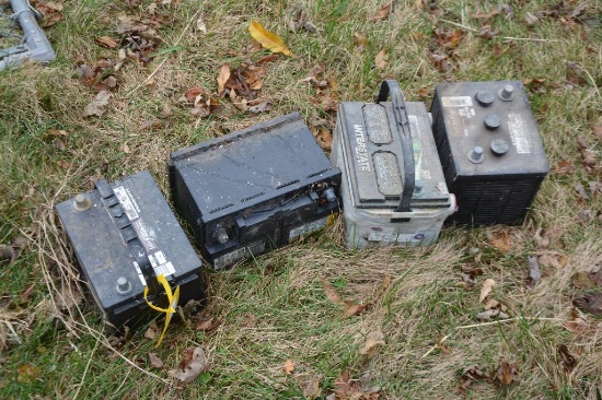 (4) Older Batteries being sold for salvage