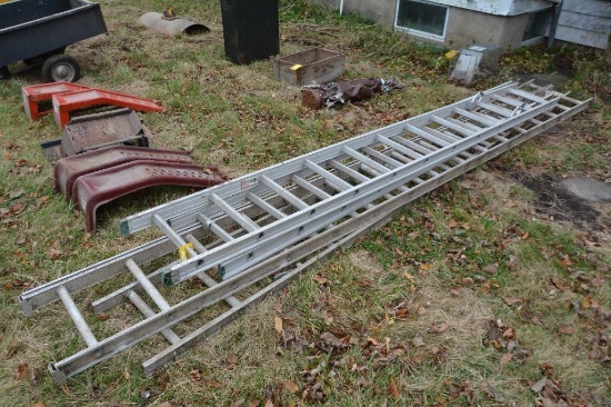 (2) Alum. Extension Ladders