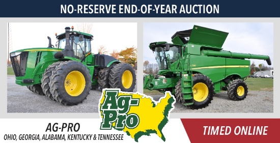 No-Reserve End-Of-Year Auction - Ag-Pro
