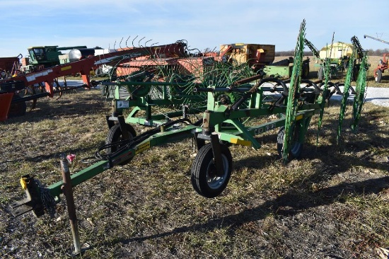 Frontier WR1108 8 wheel hay rake