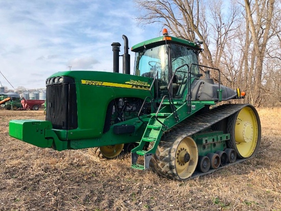 2002 John Deere 9520T track tractor