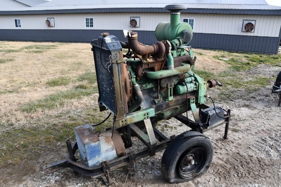 John Deere portable irrigation pump