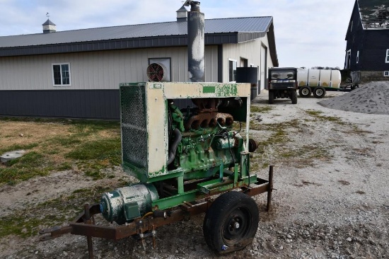 John Deere portable irrigation pump