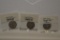 (3) BARBER HALF DOLLARS