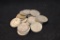 $9.00 FACE VALUE FRANKLIN HALF DOLLARS
