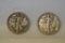 (2) WALKING LIBERTY HALF DOLLARS