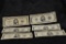 (6) FIVE DOLLAR SILVER CERTIFICATES