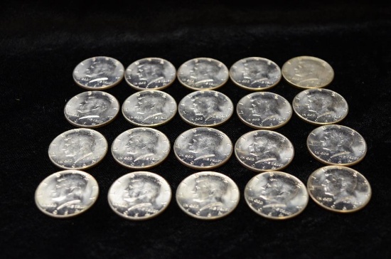 $10.00 FACE VALUE 1964 KENNEDY HALF DOLLARS