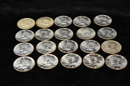 $10.00 FACE VALUE 1964 KENNEDY HALF DOLLARS