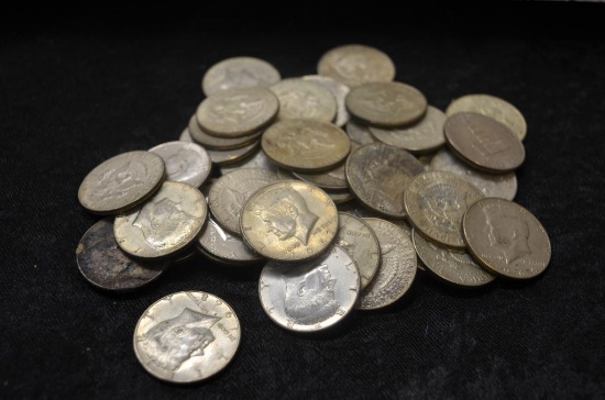 (42) 1965-1969 KENNEDY HALF DOLLARS