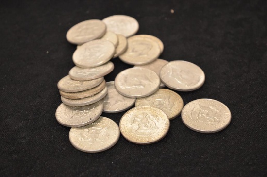 $10.00 FACE VALUE 1964 KENNEDY HALF DOLLARS