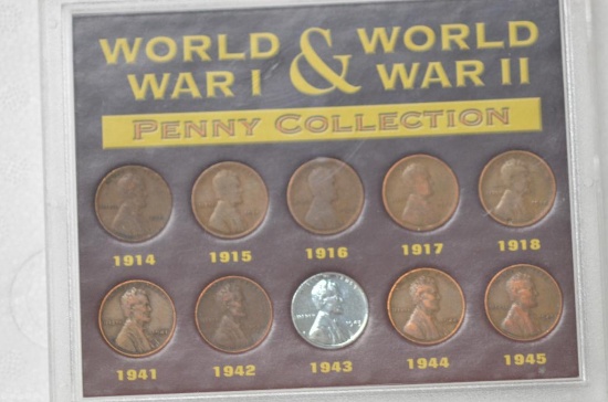 WORLD WAR WAR 1 & 2 PENNY COLLECTION