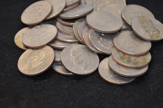 (34) IKE DOLLARS
