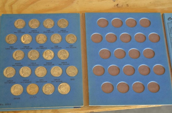 Variety of Jefferson Nickels & Partial Books