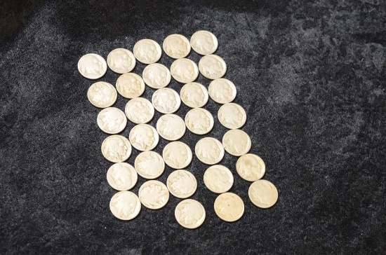 (33) BUFFALO NICKELS