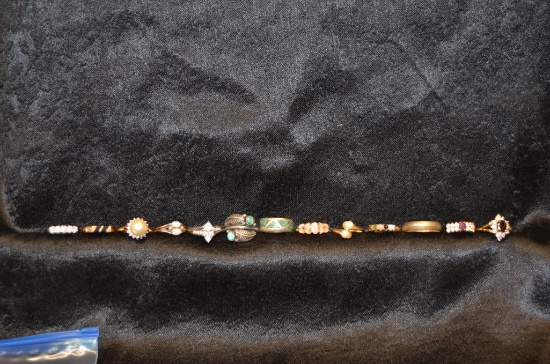 Gold filled, sterling & other rings