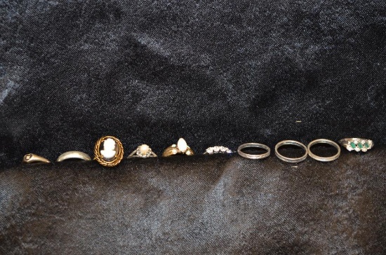 Gold filled, sterling & other rings