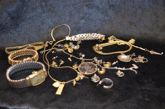 Braclets, earrings & watches