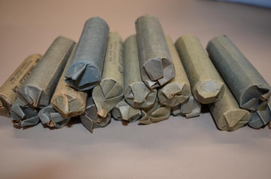 (18) rolls of Jefferson nickels