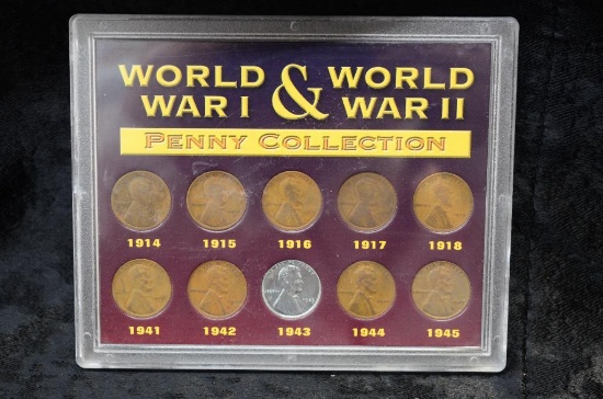 WORLD WAR WAR 1 & 2 PENNY COLLECTION