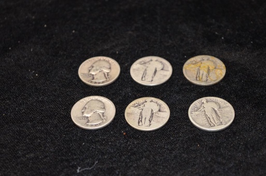 (6) SILVER QUARTERS