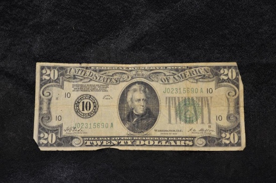 SERIES OF 1928 TWENTY DOLLAR BILL