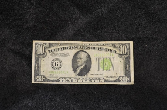 SERIES OF 1934 TEN DOLLAR BILL