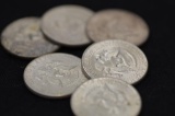 (6) 1964 KENNEDY HALF DOLLARS
