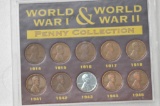 WORLD WAR WAR 1 & 2 PENNY COLLECTION