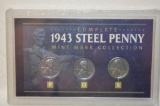 (3) 1943 STEEL PENNIES