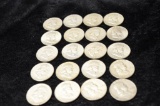 $10.00 FACE VALUE FRANKLIN HALF DOLLARS