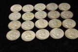 $10.00 FACE VALUE FRANKLIN HALF DOLLARS