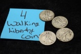 $2.00 FACE VALUE WALKING LIBERTY HALF DOLLARS