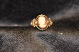 10k Cameo gold ring