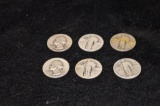 (6) SILVER QUARTERS