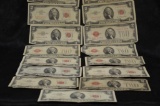 (19) RED SEAL TWO DOLLAR BILLS