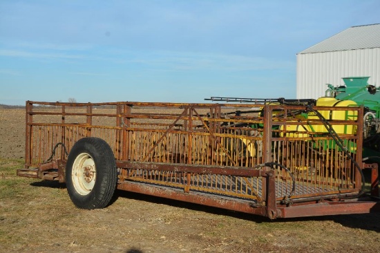 6' x 16' hyd. hog cart