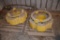 (2) Sets of John Deere wheel weights w/ starter weight