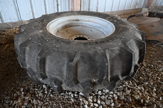 380/85D24 tire & wheel