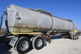 1980 Trans Equipment Corp 7,450 gal. aluminum tanker trailer