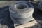 (2) 10.00R20 tires & rims