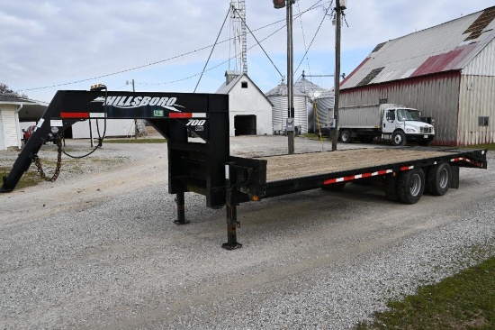 2009 Hillsboro 25' flatbed trailer