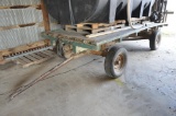 14' hayrack on running gear w/hoist