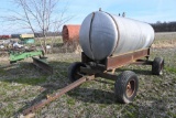 1,000 gal. aluminum tank on running gear