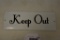Reproduction Single sided Keep Out Porcelain