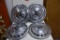(4) 1957 Chevy Hubcaps