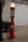 Standard 10 gallon Lighted Visible White Crown Gas Pump