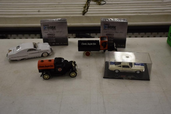 Flat of Die Cast Cars and CDs