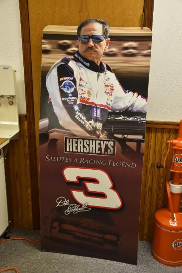 Dale Earnhardt Hershey's Cardboard Advertisement
