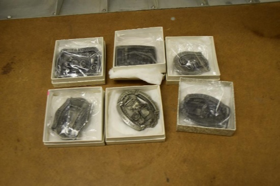 (6) Automotive Belt Buckles